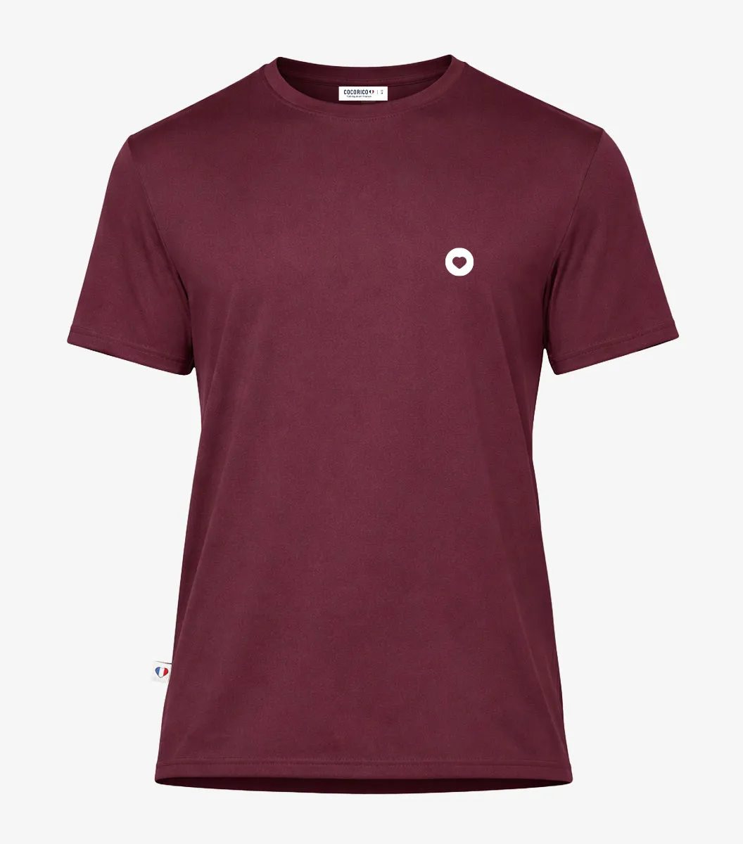 Cocorico Boost Bordeaux t-shirt sport homme stretch