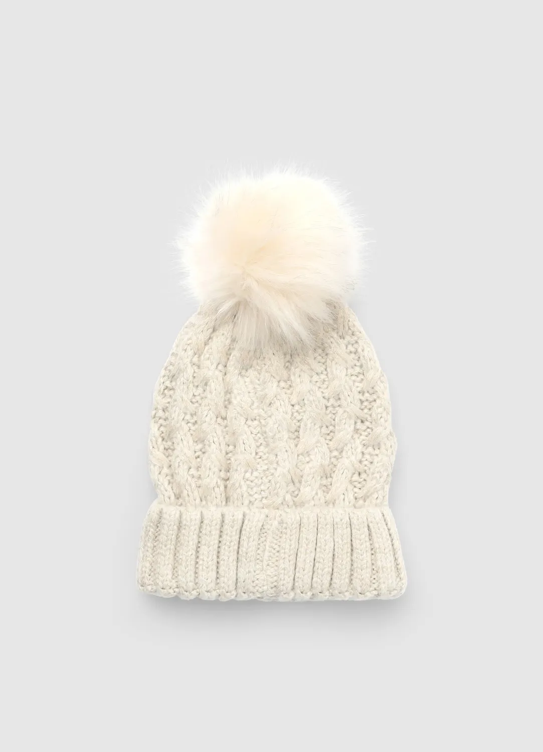 Calliope bonnet pompon femme maille tressée