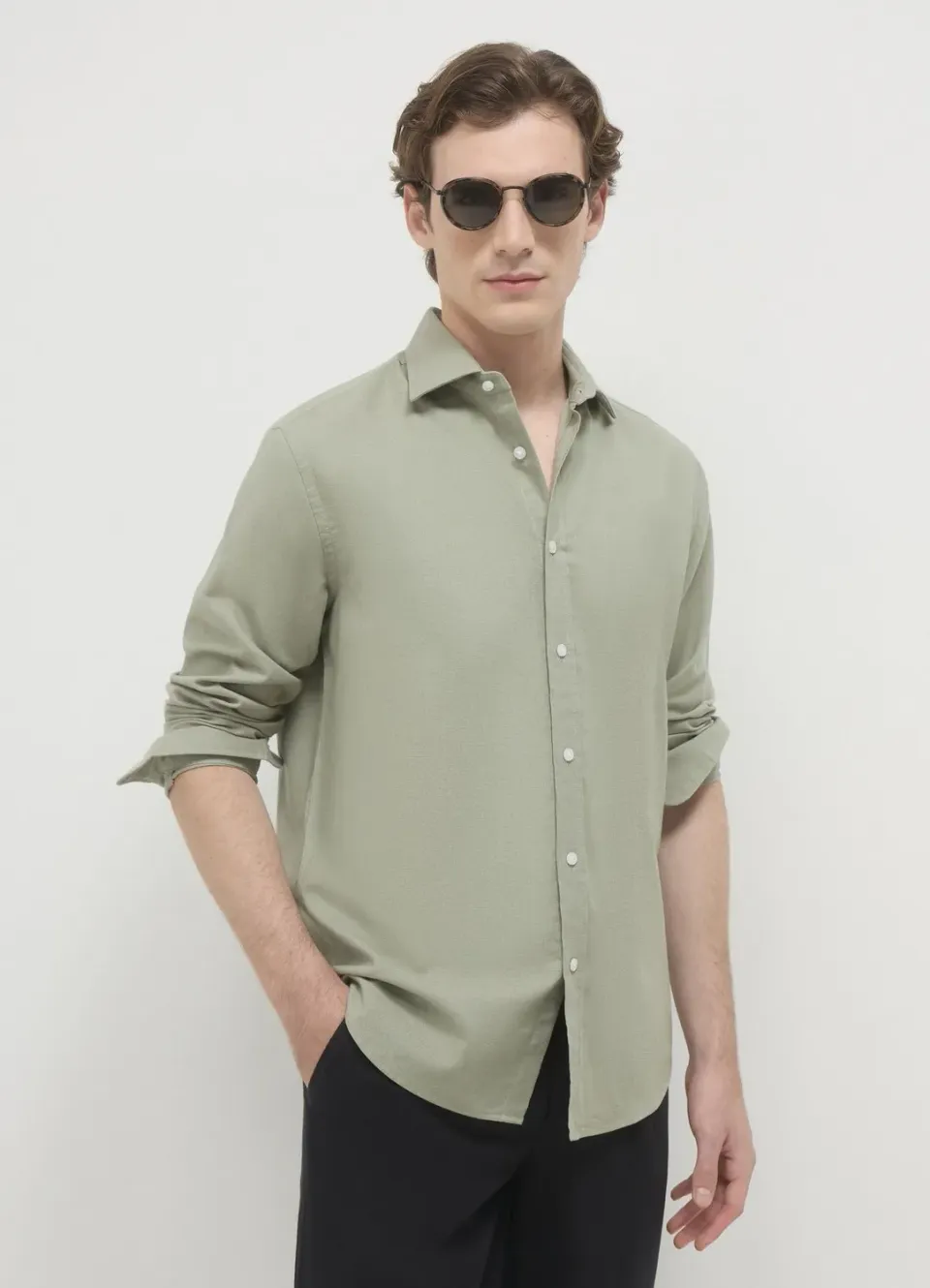 Calliope Camicia Classica chemise homme lin regular