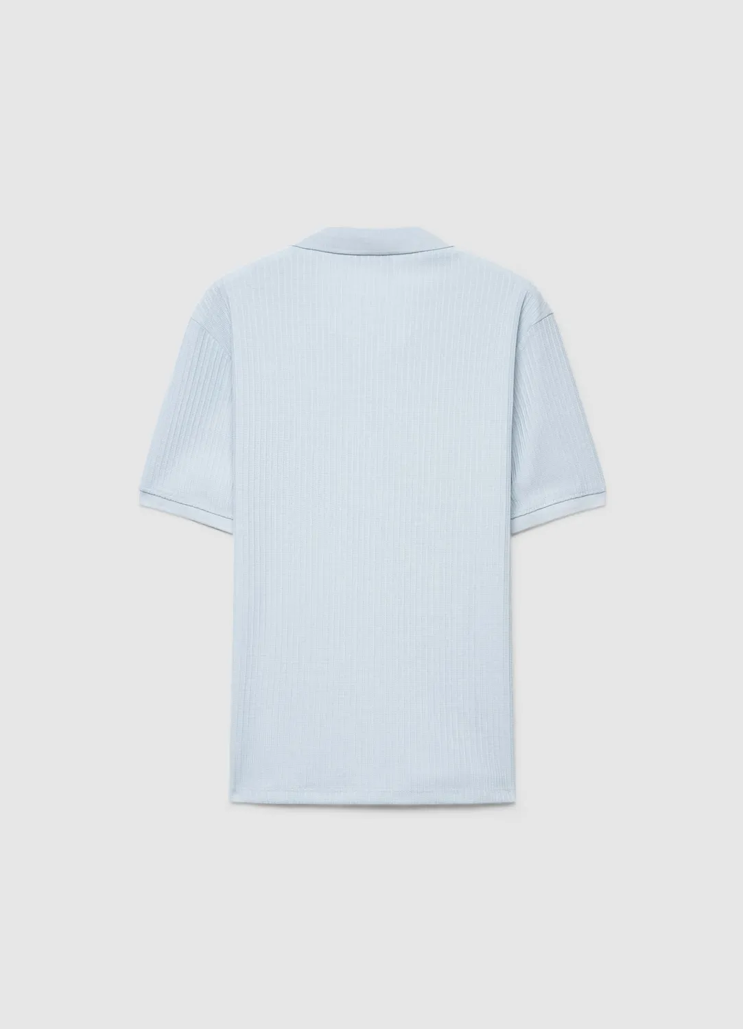 Calliope polo cotele homme col V manches courtes uni