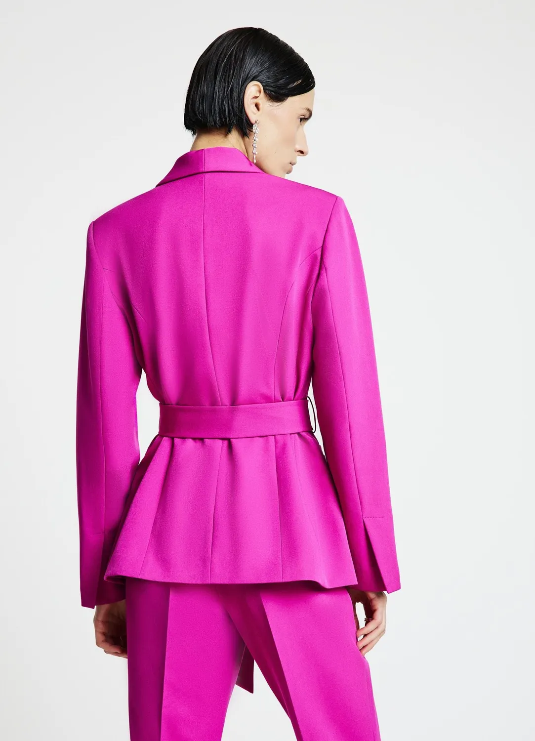 Calliope blazer femme simple boutonnage ceinture