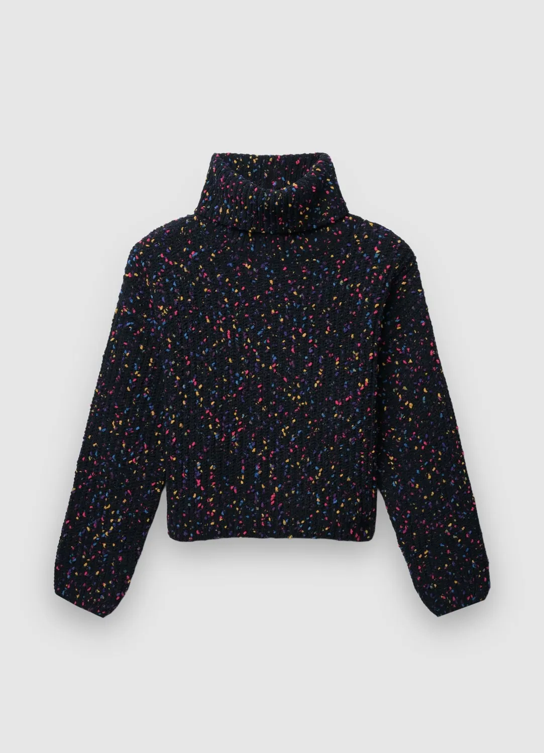 Calliope pull femme col roulé maille fantaisie