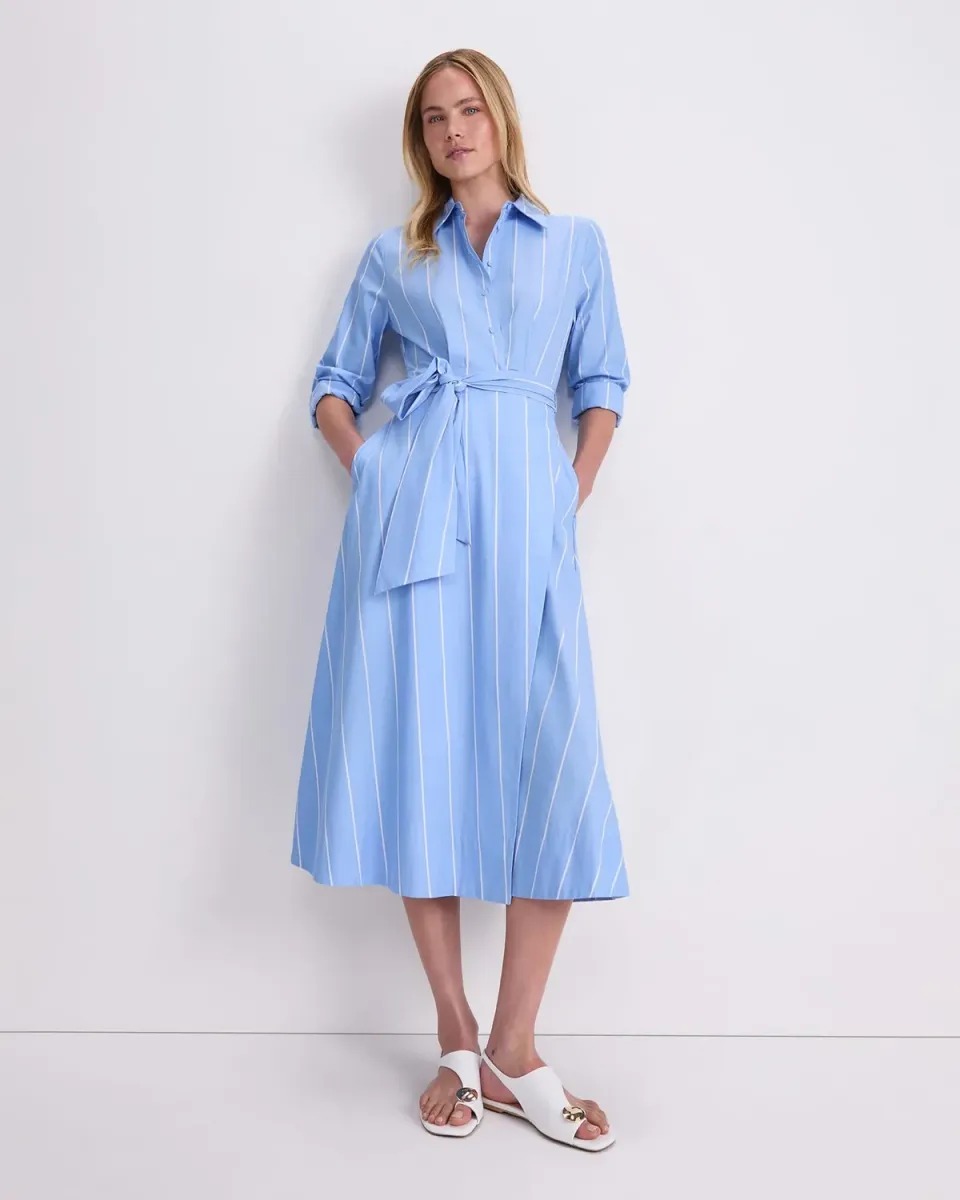 Sportscraft Etta robe chemise midi rayée