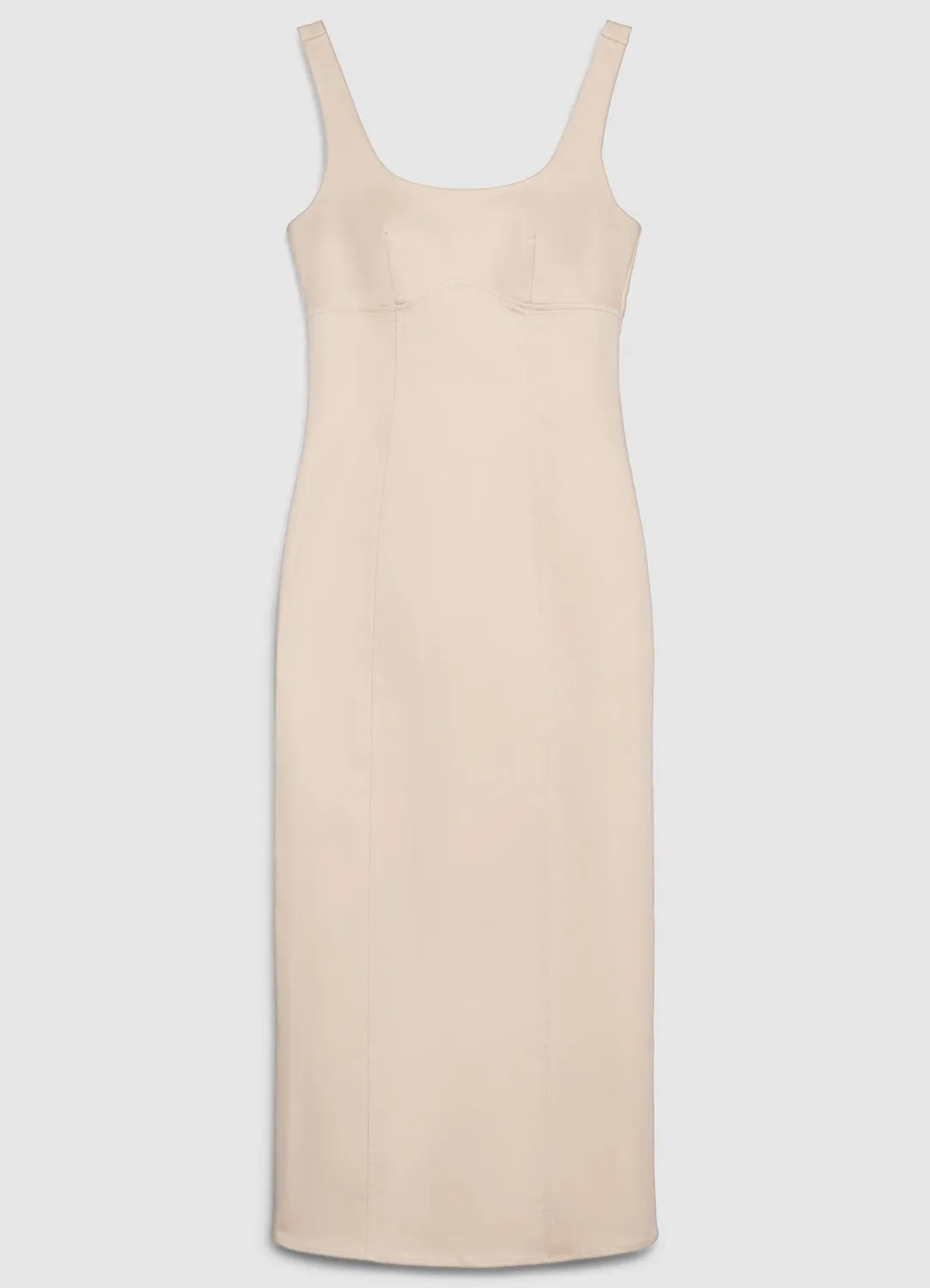 Calliope Atelier robe fourreau femme col carré unie