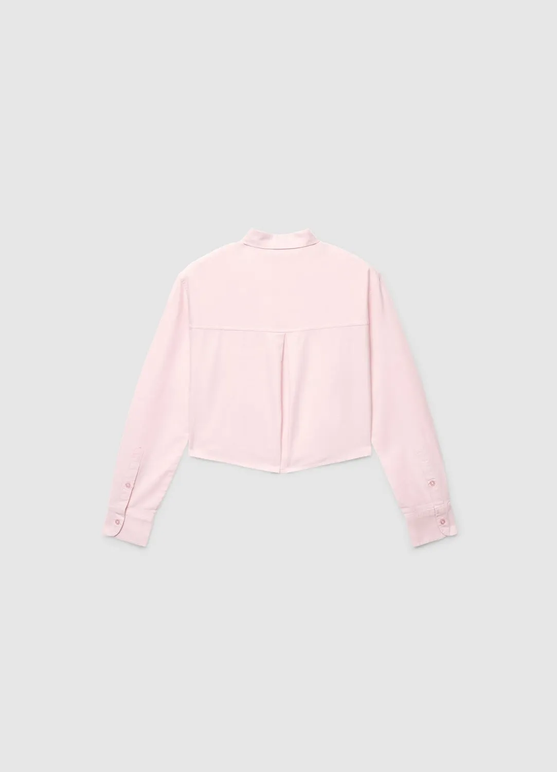 Calliope chemise crop oxford femme unie