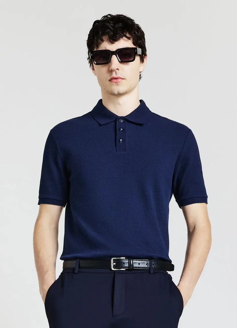 Calliope Polo 3 Boutons polo homme coton uni