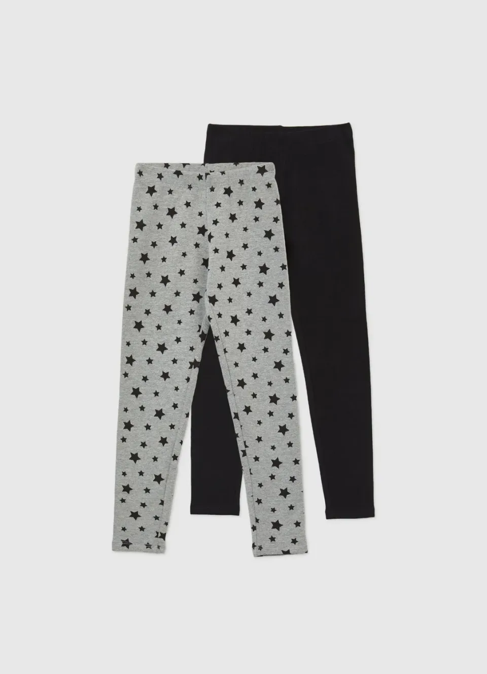 Calliope lot de 2 leggings fille uni et fantaisie