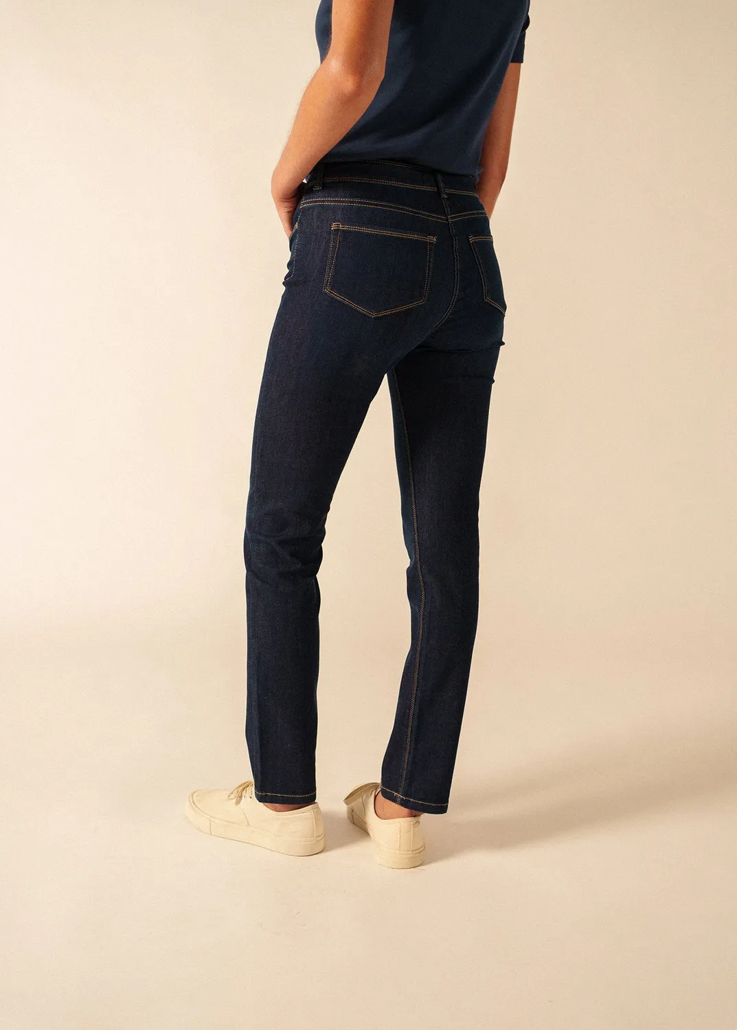 Saint James Mimosa jean slim jean stretch taille haute