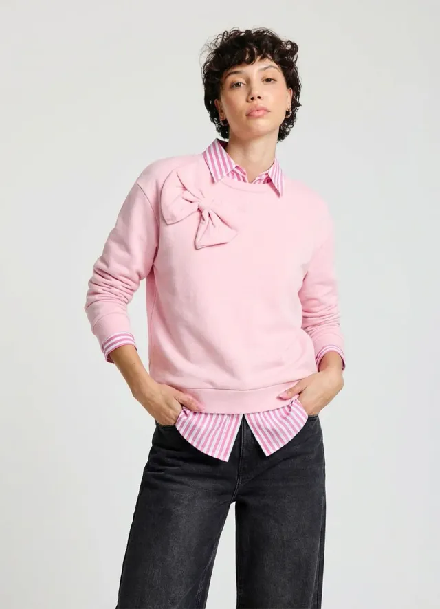 Calliope sweat col rond nœud sweat femme
