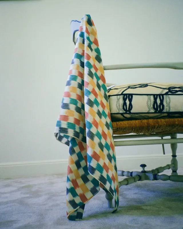 EREVAN Ikat foulard coton soyeux