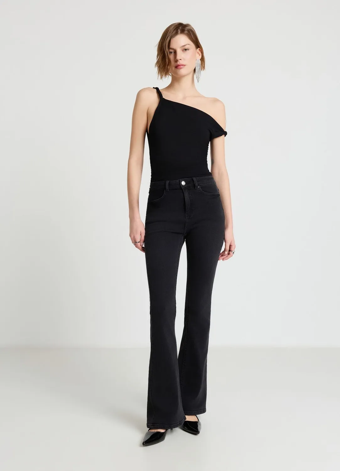 Calliope top froncé latéral femme col bateau