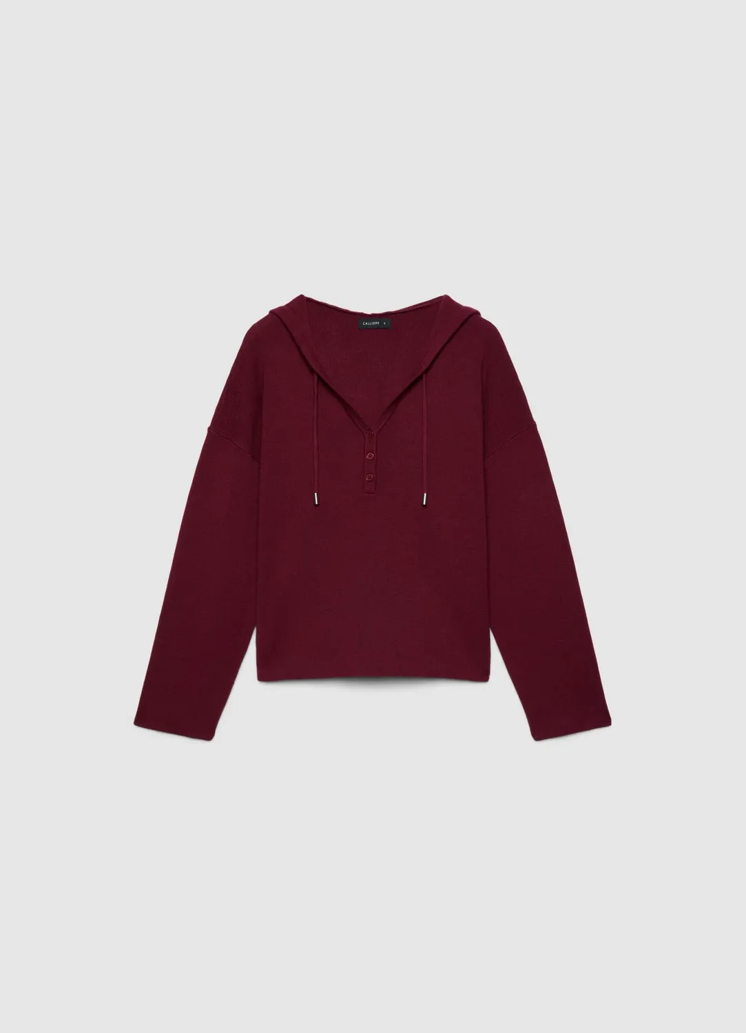 Calliope Sweat à capuche col V pull femme