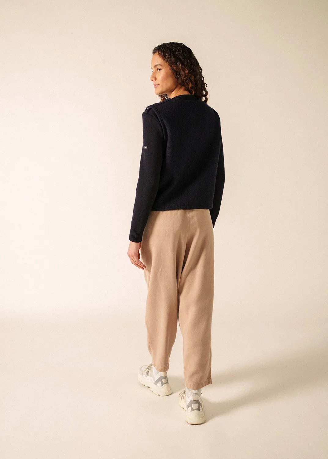 Saint James Jura veste sans manche navy laine