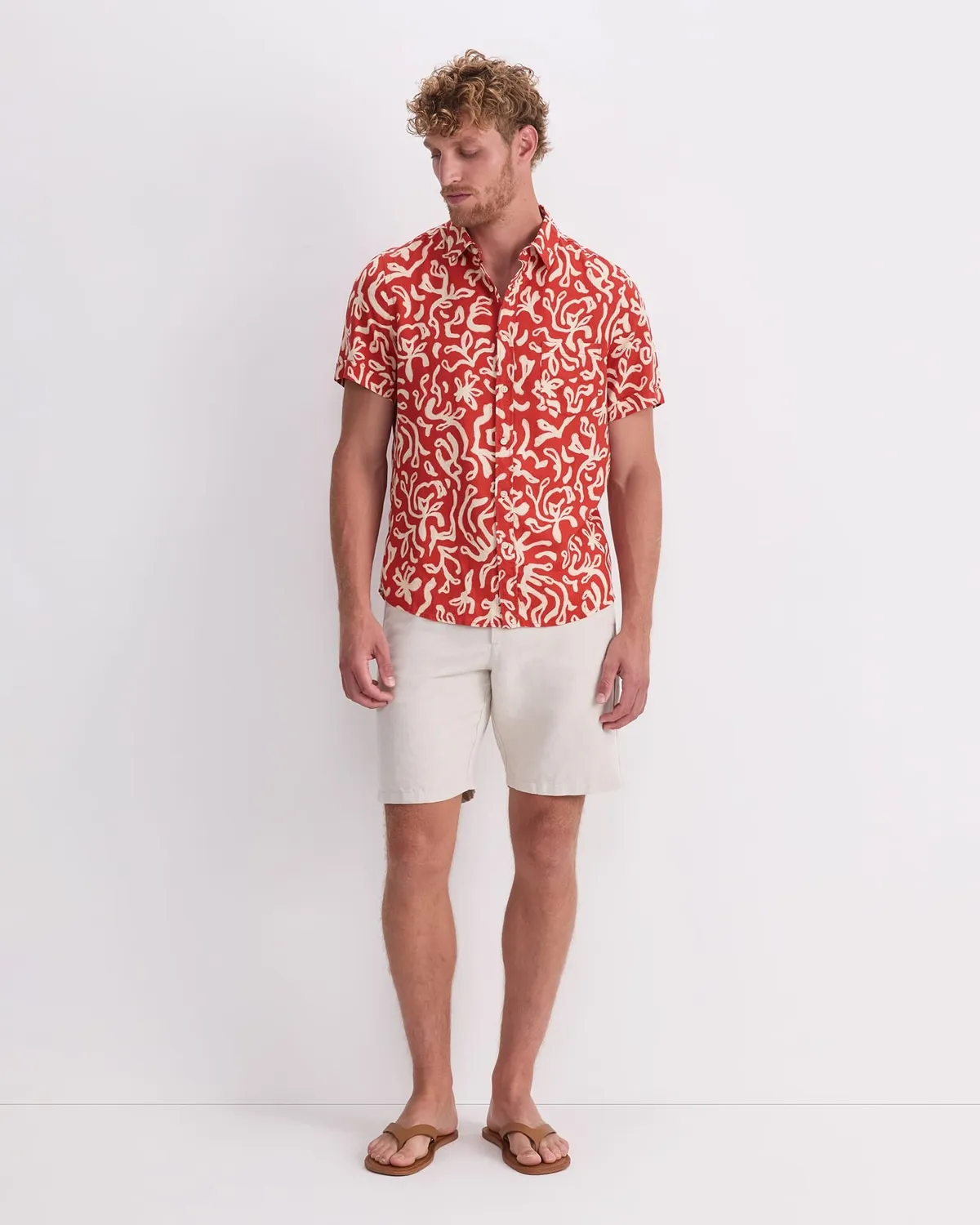 Sportscraft Milo chemise imprimée lin homme