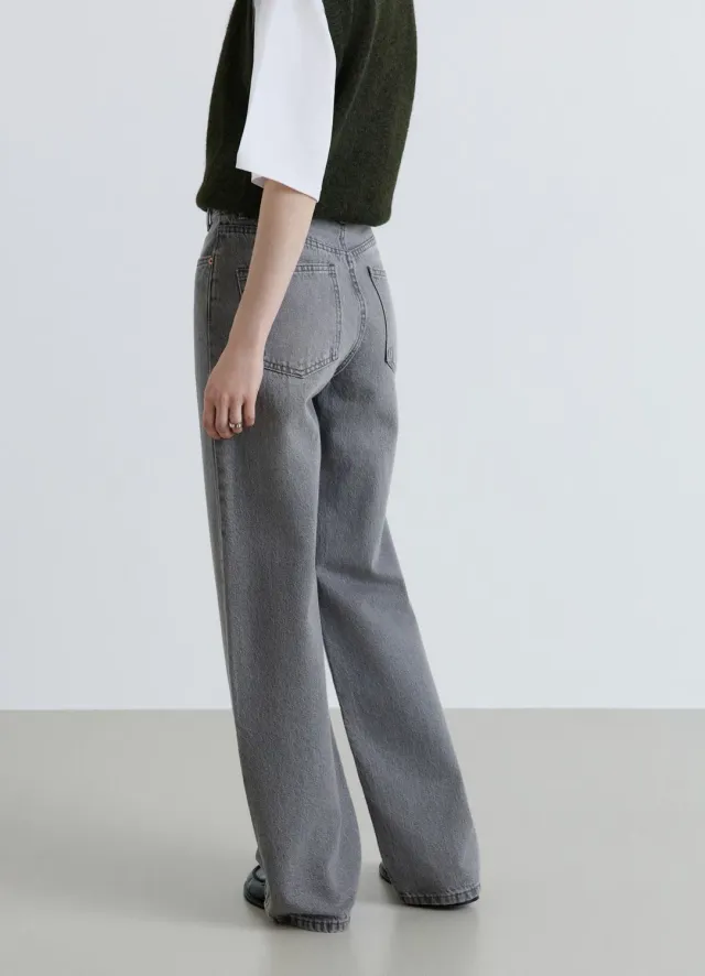 Calliope jean wide leg femme patte asymétrique