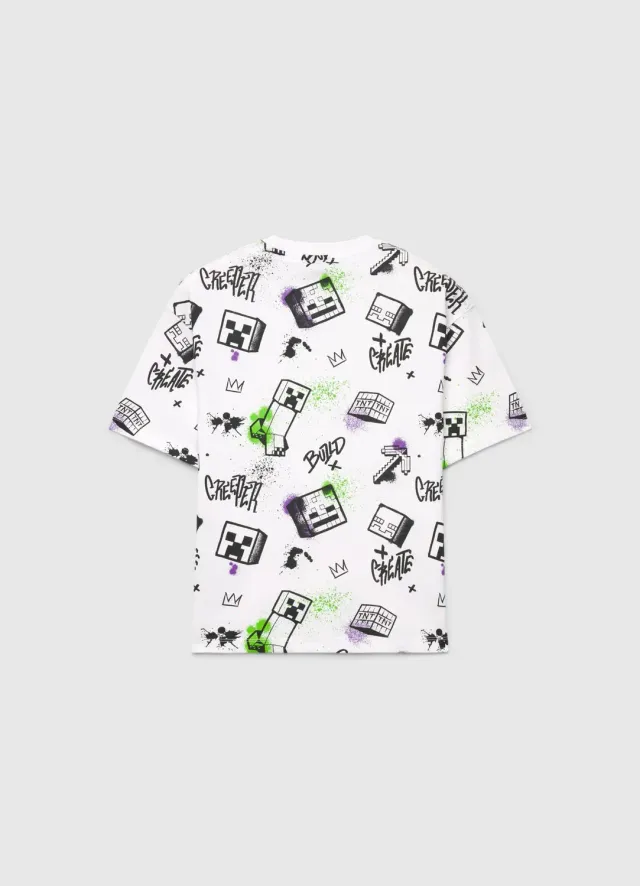 Calliope Minecraft t-shirt enfant imprimé graffiti