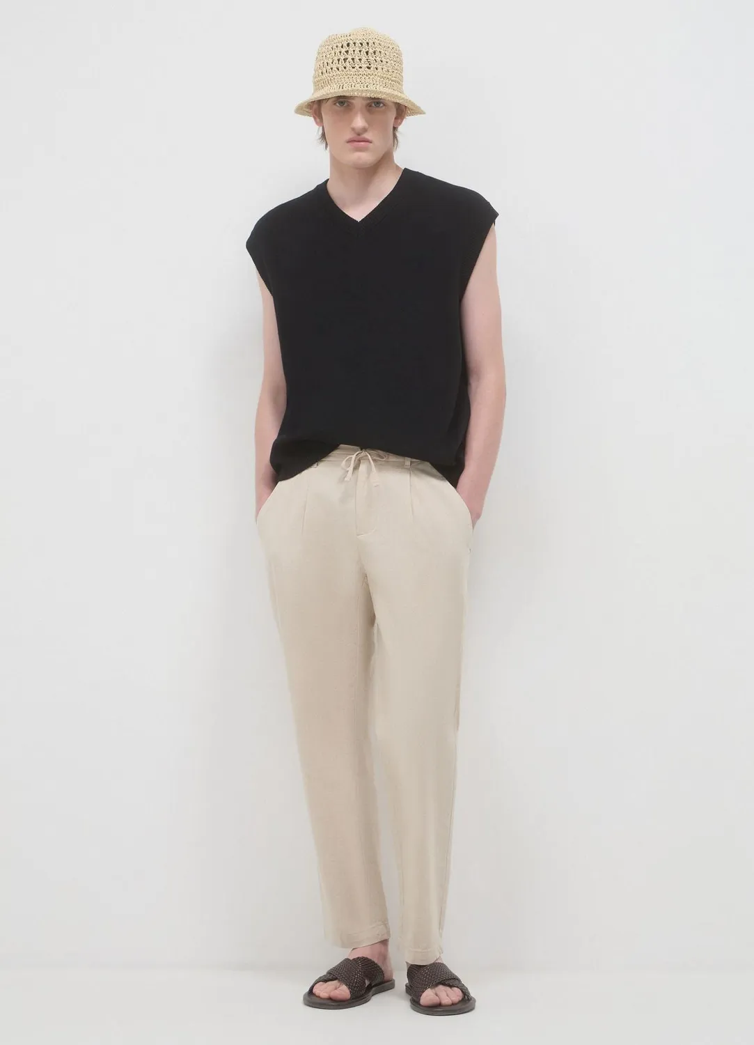 Calliope jogger uni coton homme coupe regular