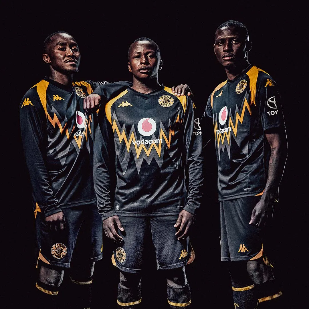 Robe di Kappa Kombat Away Kaizer Chiefs 26/27 maillot homme noir