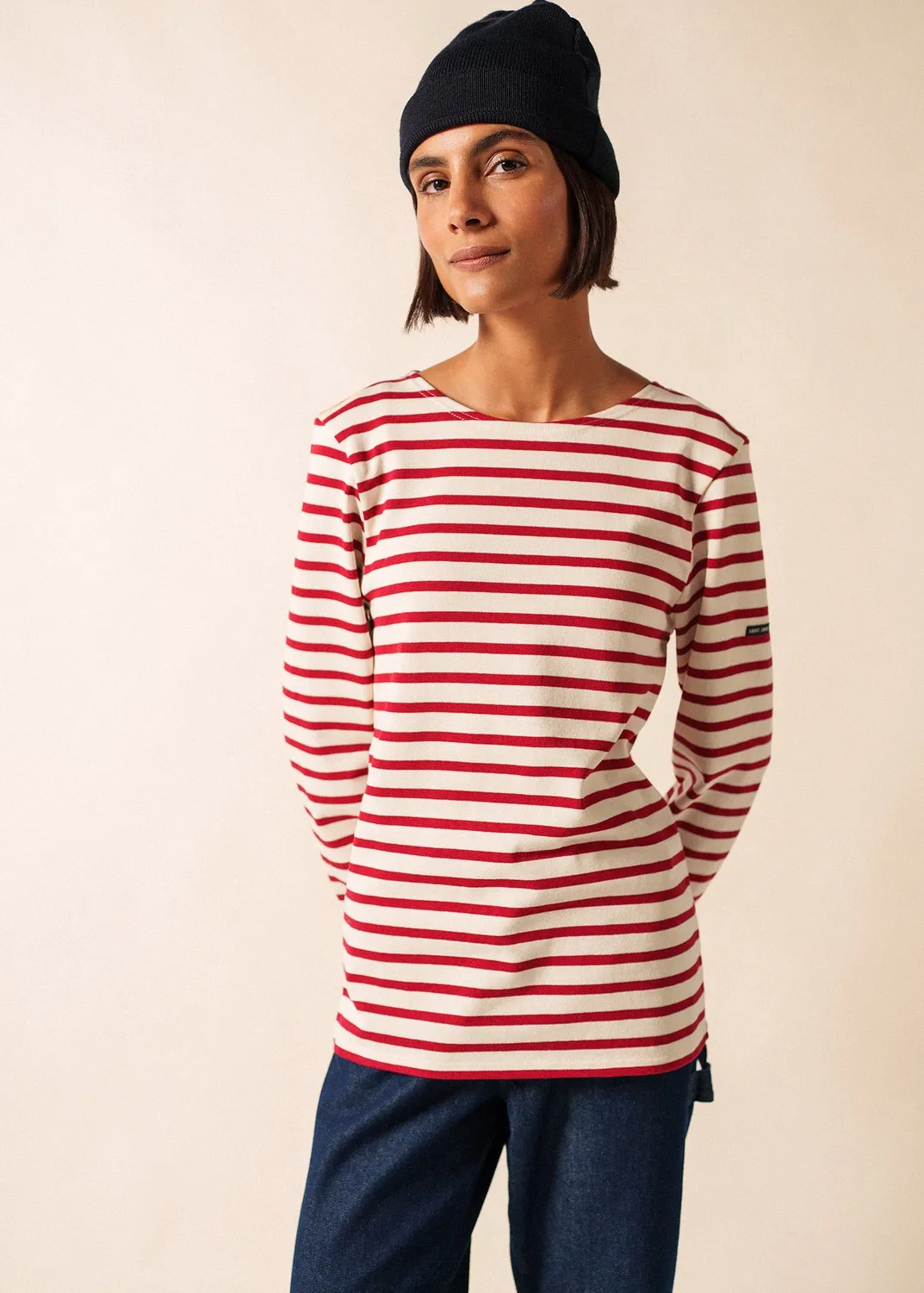 Saint James Cartier bonnet marin laine marine adulte