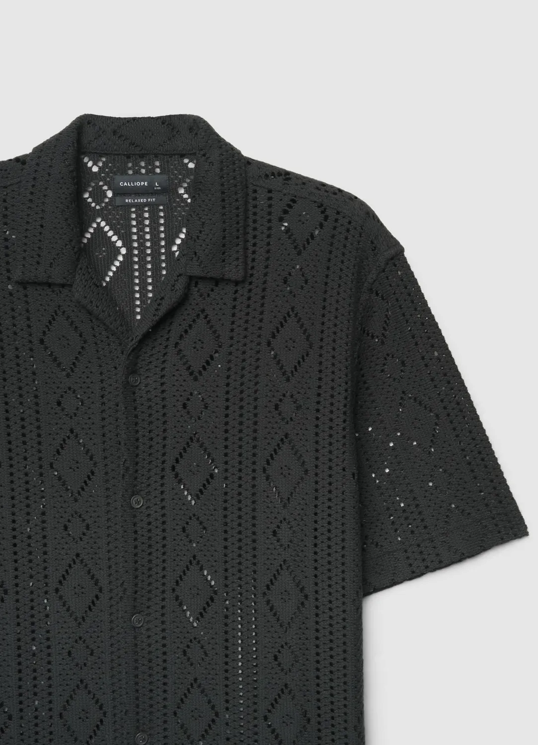Calliope chemise bowling homme ajourée ethnique