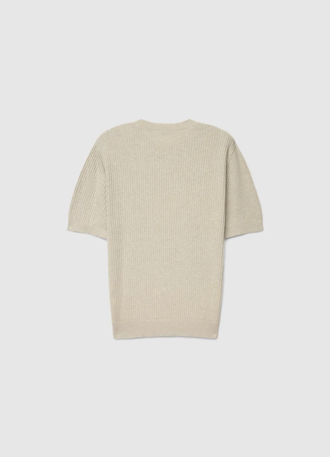 Calliope T-shirt homme maille texturée uni
