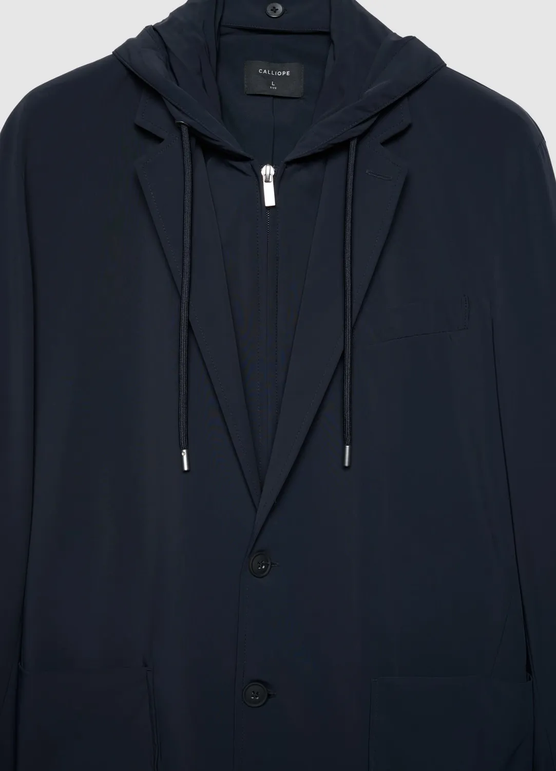 Calliope veste homme capuche boutonnée poches