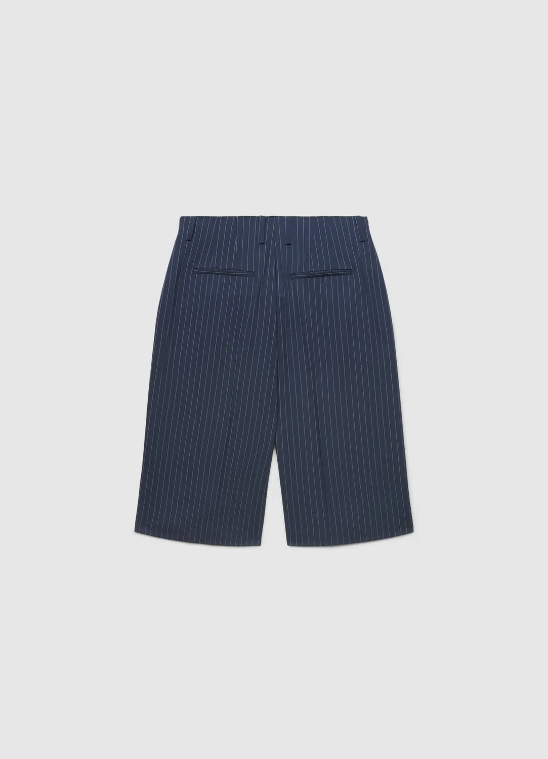 Calliope bermuda femme tailleur rayé genou