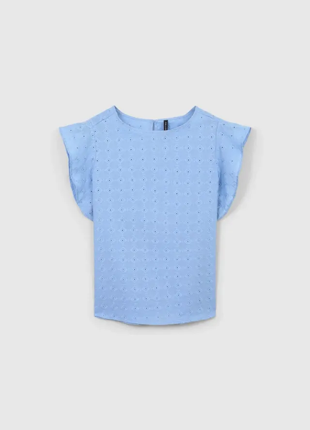 Calliope blouse broderie anglaise volants femme