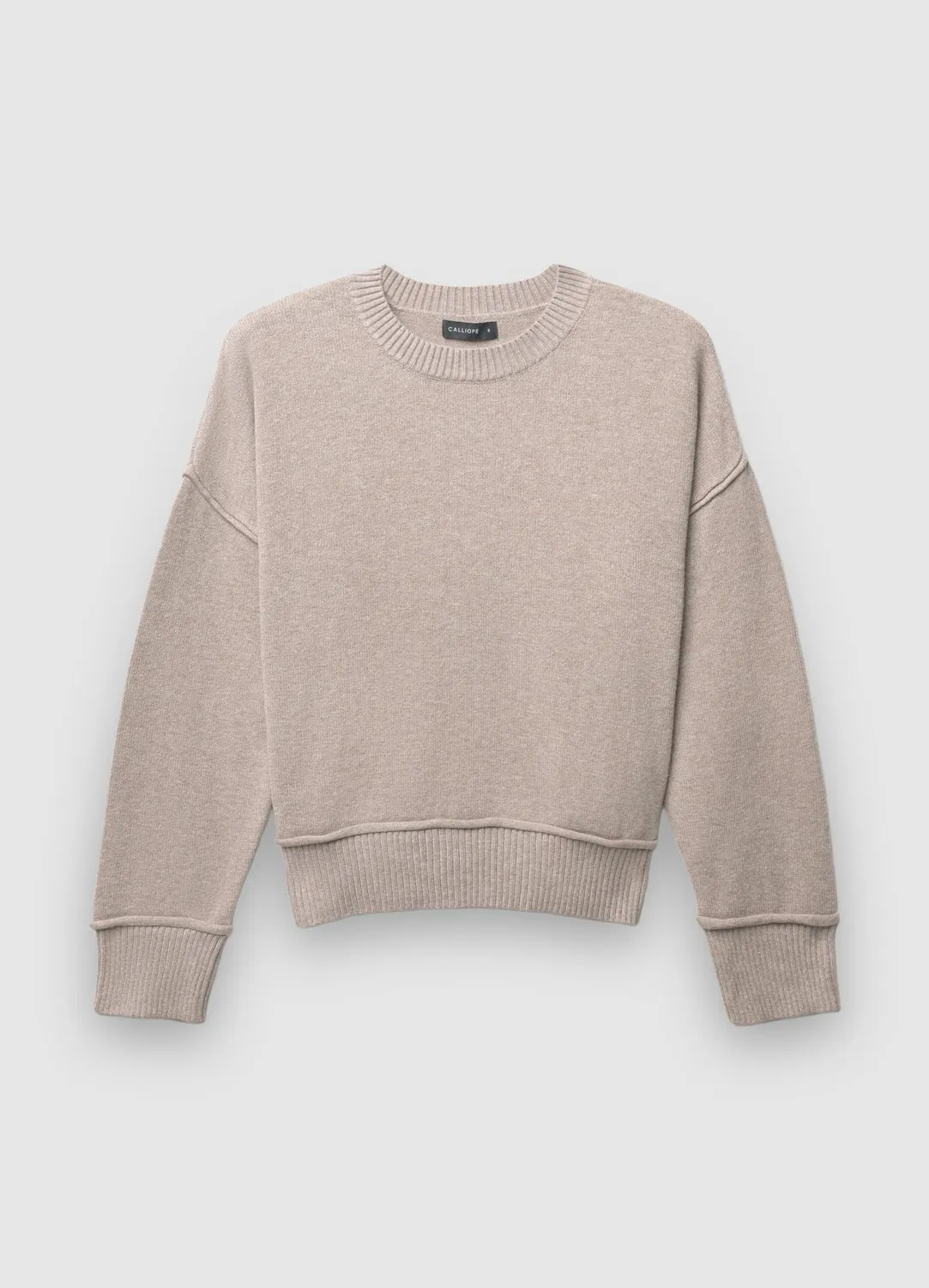Calliope pull col rond bords francs femme
