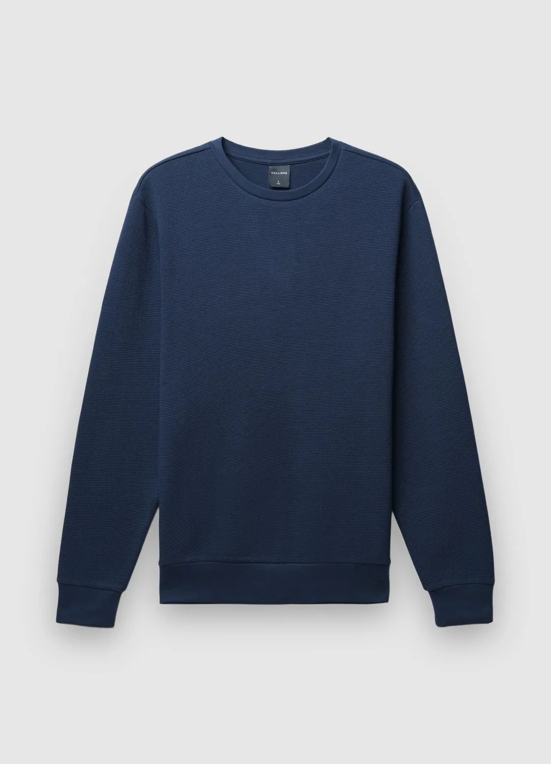 Calliope sweat col rond homme texturé