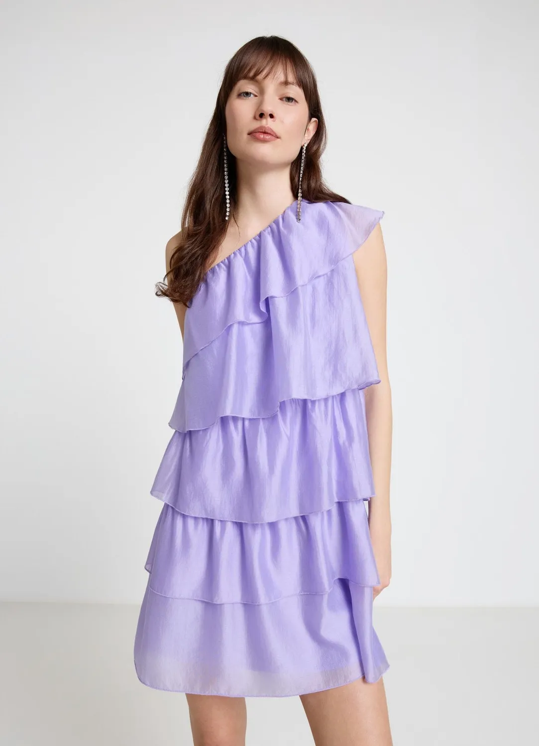 Calliope robe une épaule femme à volants