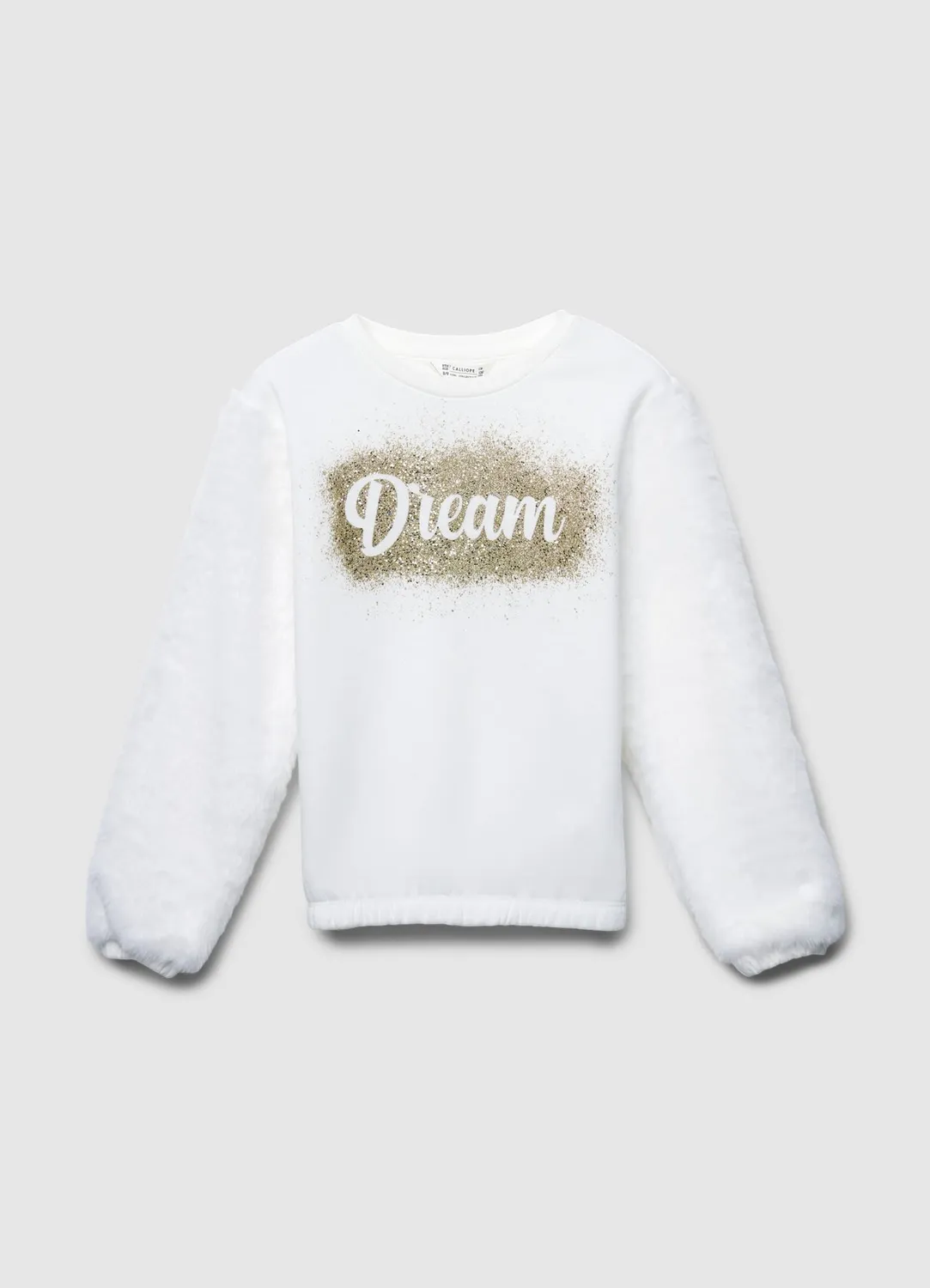 Calliope Sweat Glitter sweat fille inscription brillant
