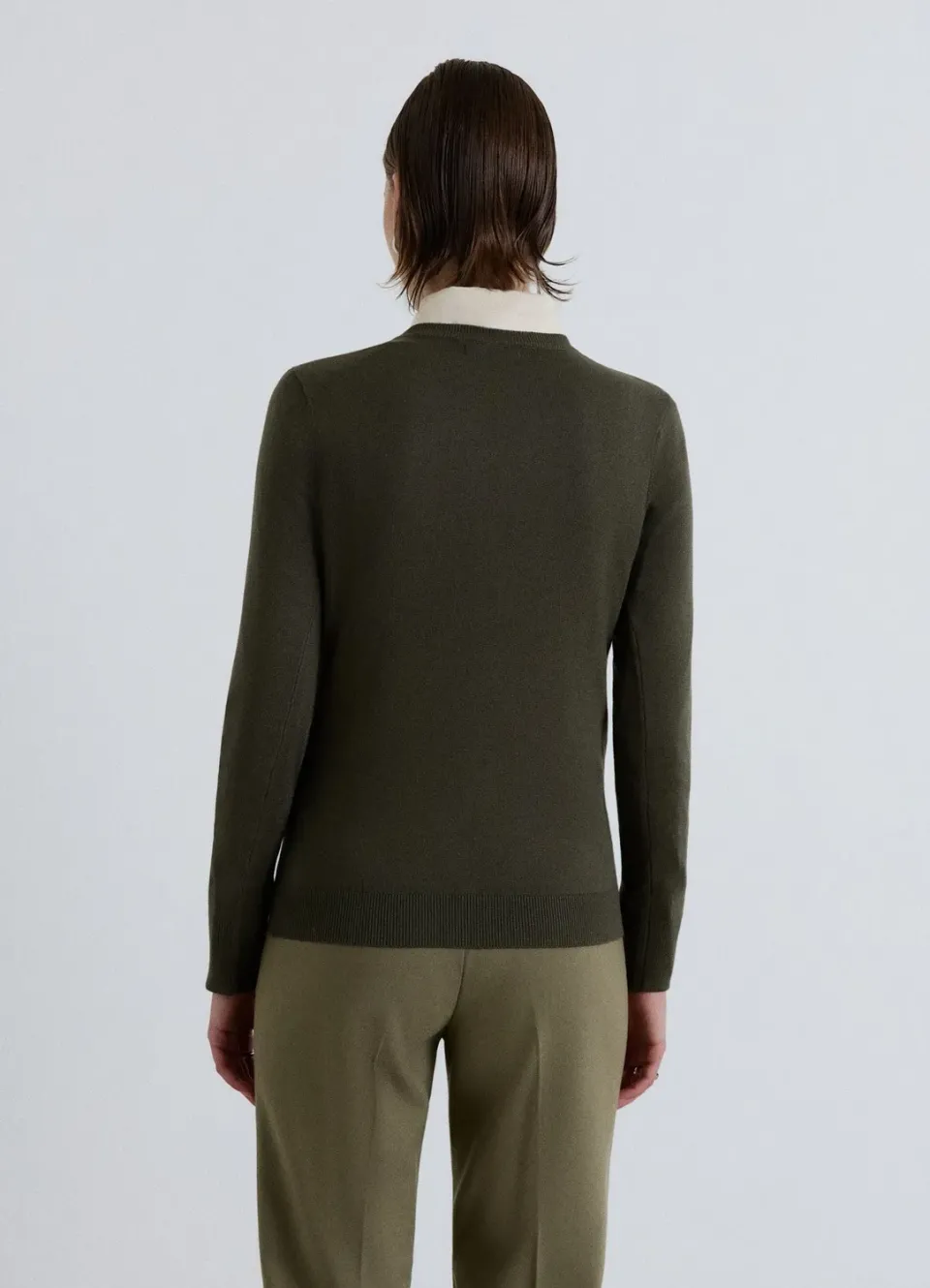 Calliope pull col rond uni manches longues femme
