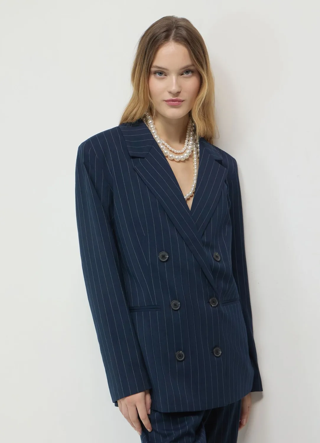 Calliope Veste Croisée Femme à Rayures Taille S