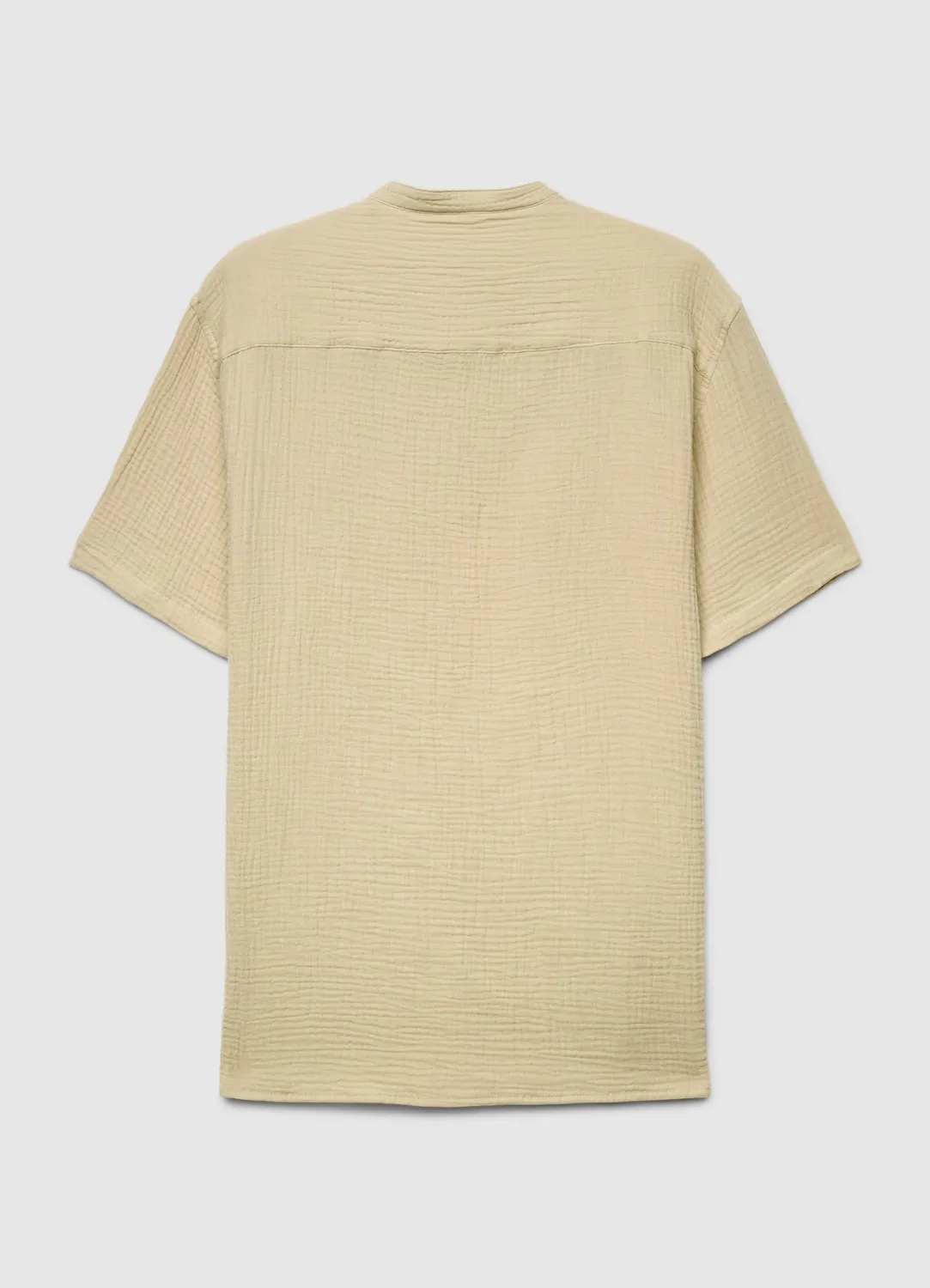 Calliope chemise homme col mao manches courtes