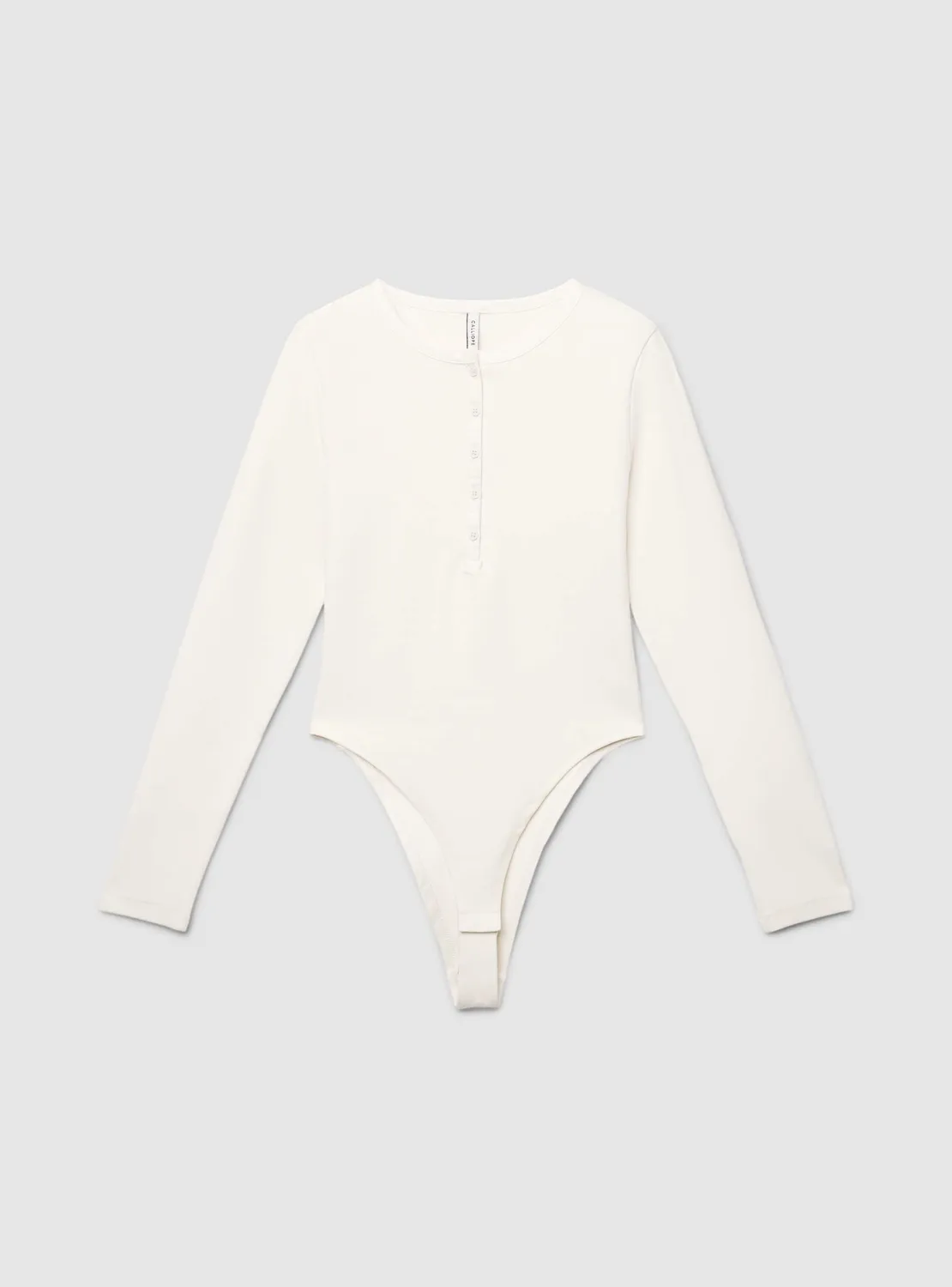 Calliope Body manches longues body femme uni col rond