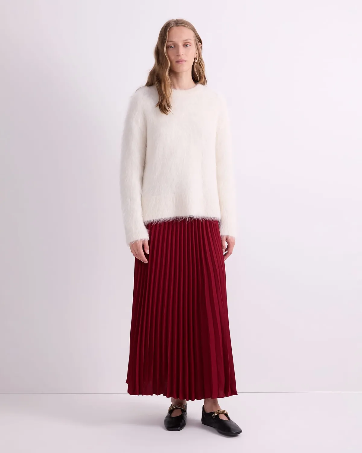 Sportscraft Alpaca Blend pull col rond alpaga