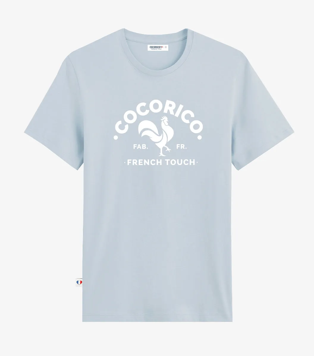 Cocorico Coq Français t-shirt homme ciel coton