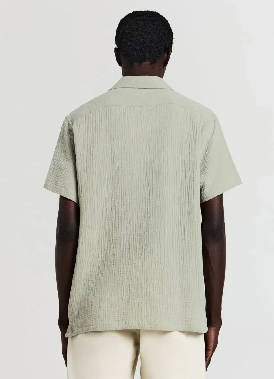 Calliope chemise bowling homme coton manches courtes
