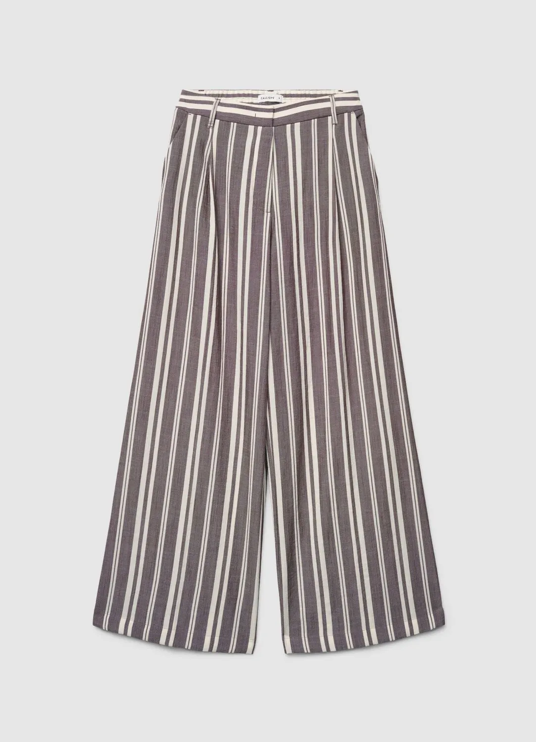Calliope pantalon palazzo rayures femme coupe large