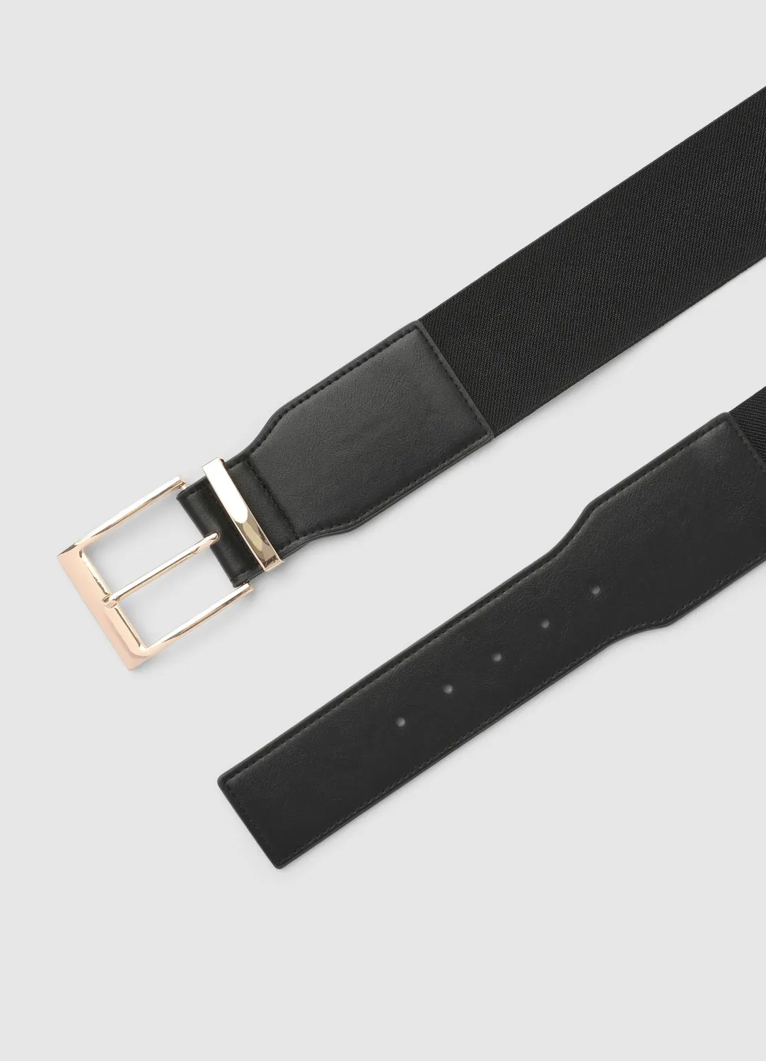 Calliope ceinture élastique femme large boucle dorée XS-M/L