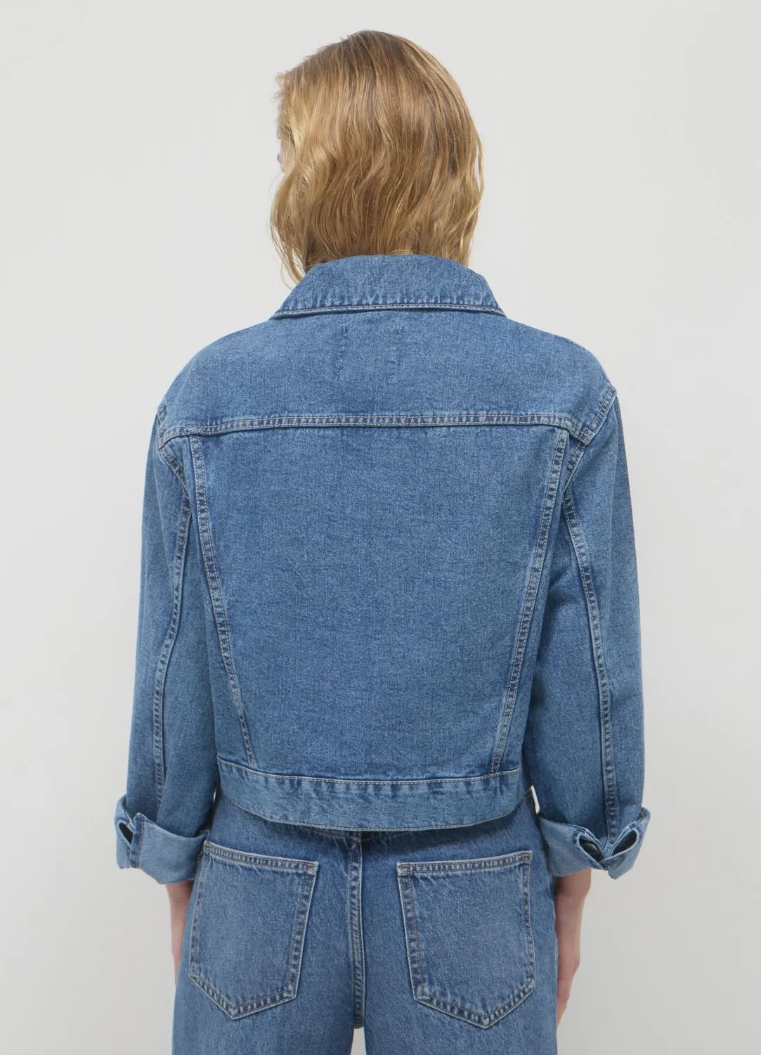 Calliope veste en jean regular femme boutons