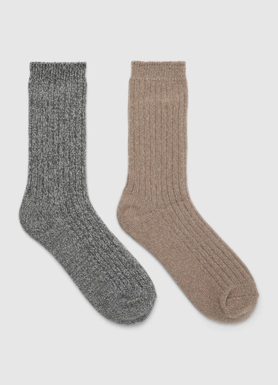 Calliope pack 2 chaussettes à côtes mélange