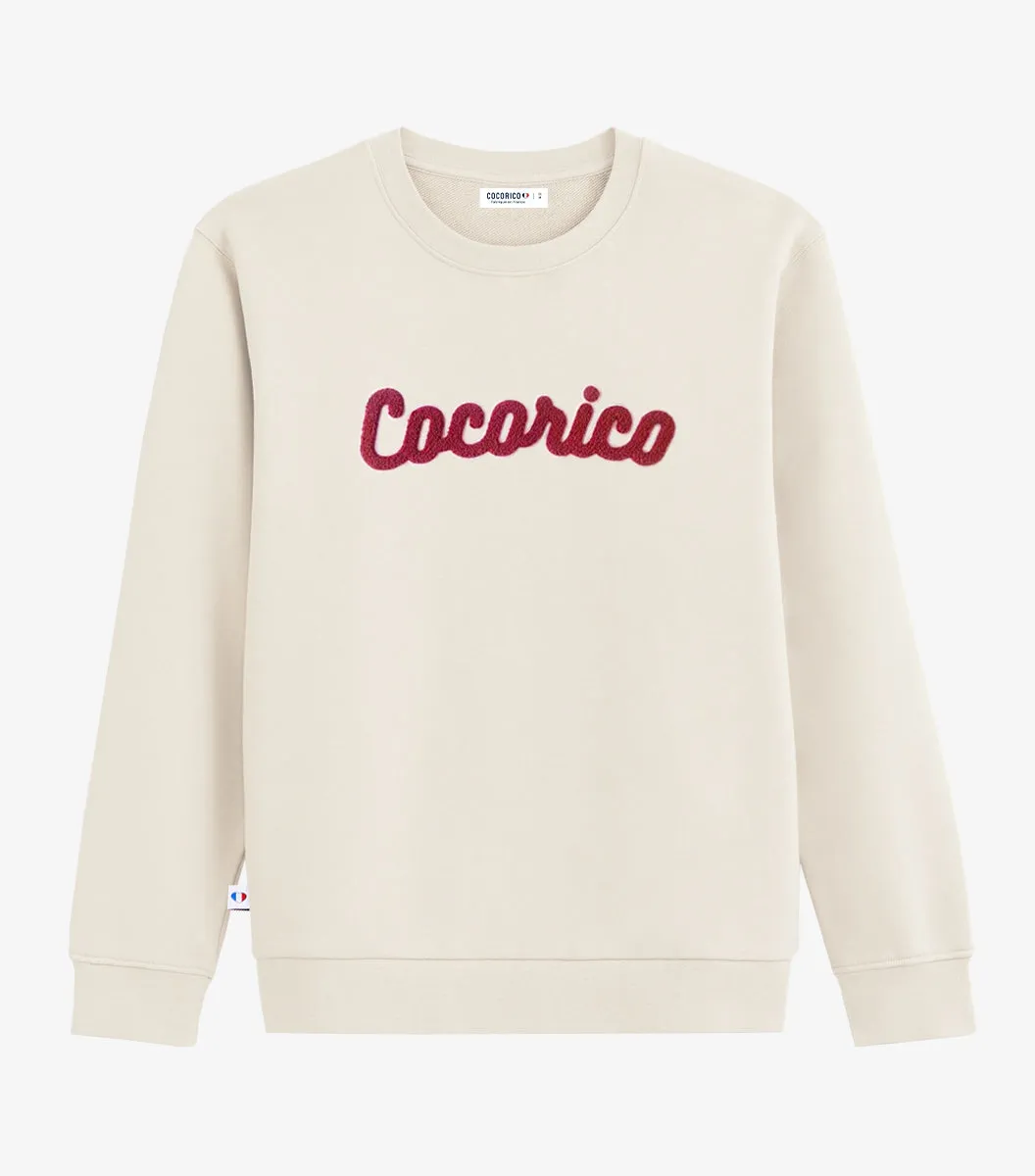Cocorico La Bouclette Sable sweat homme sable coton