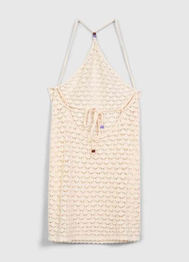 Calliope Vestito uncinetto robe courte crochet ajourée