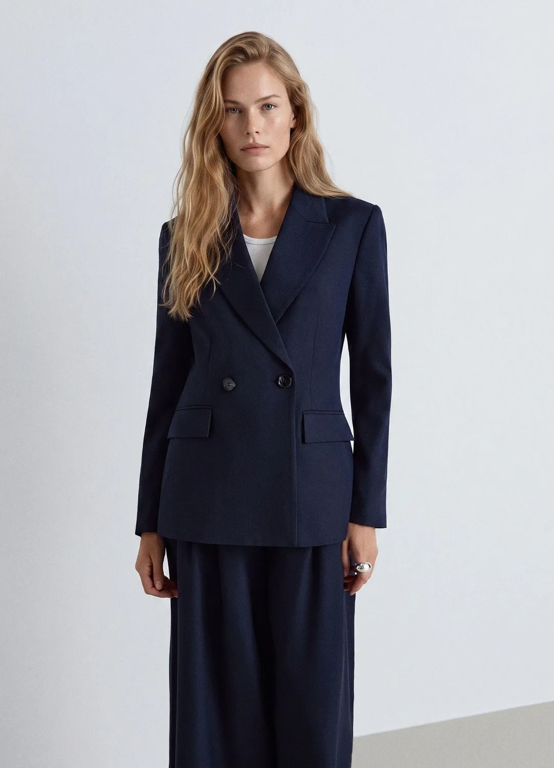 Calliope blazer double boutonnage femme uni