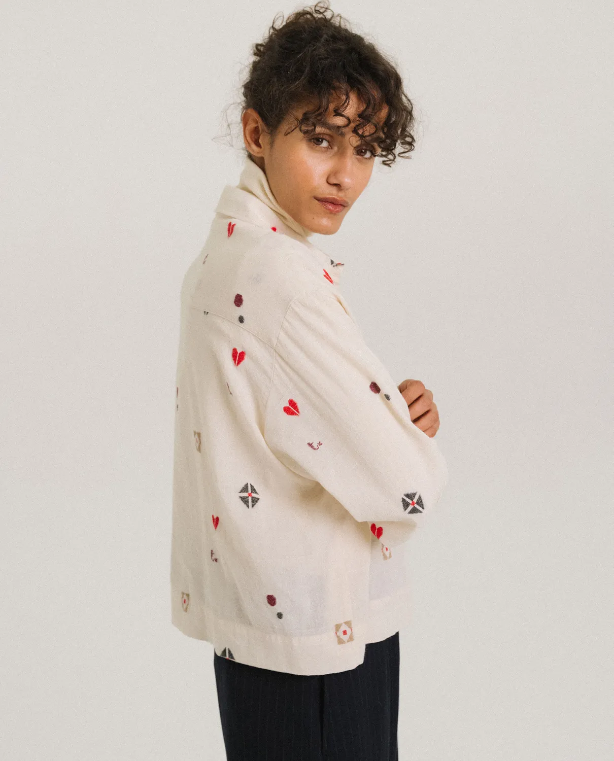 TINSELS USK CANEVAS chemise jacquard loose