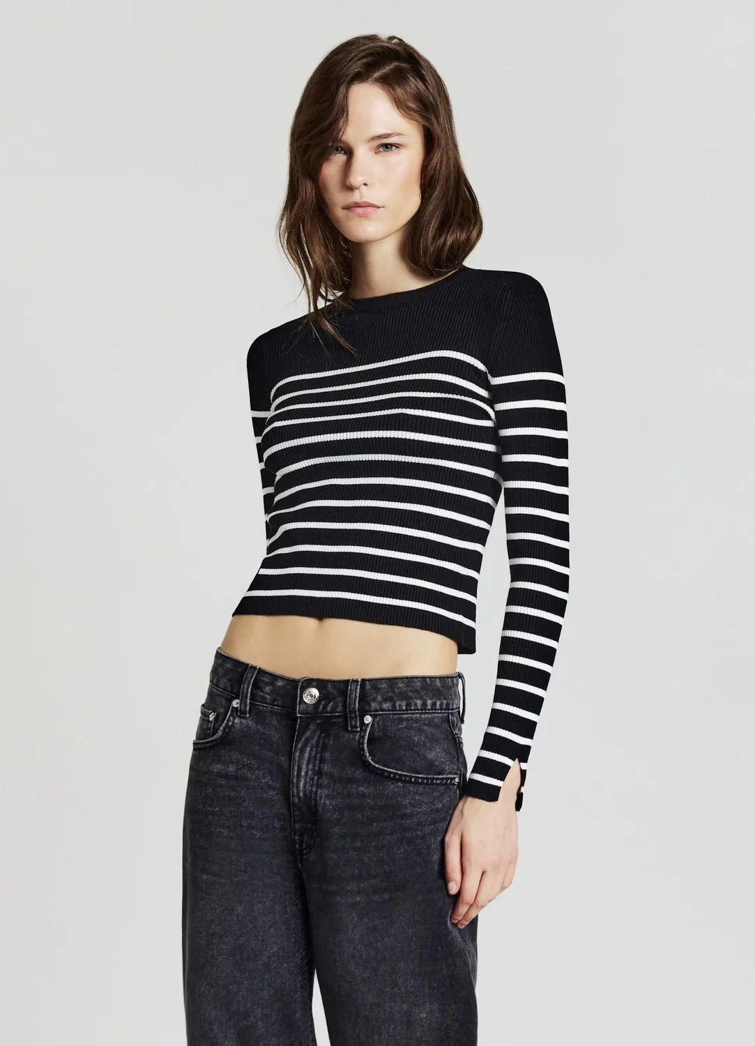 Calliope rayures pull femme col rond
