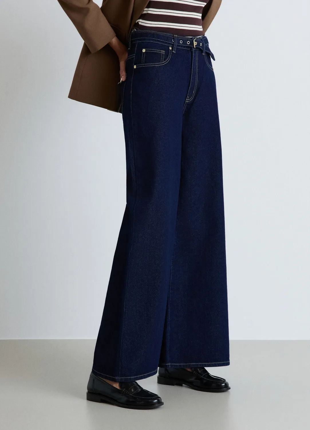 Calliope Jean super wide ceinture femme taille haute
