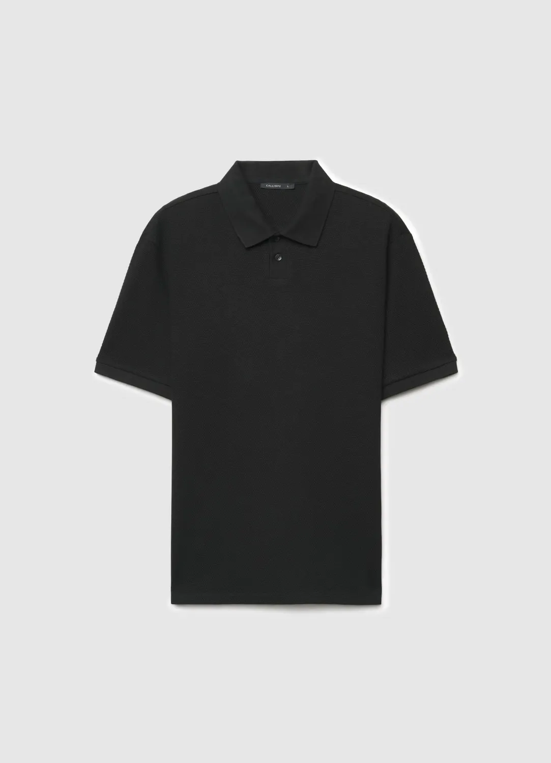 Calliope Polo uni col boutons homme coton